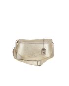 Berenice platina leren tas - 25x1x14 cm