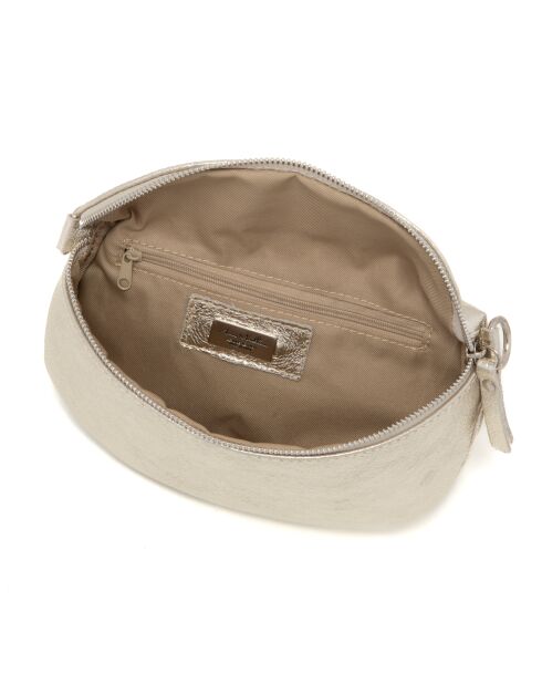 Berenice Platin-Ledertasche - 25x1x14 cm