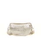 Berenice platina leren tas - 25x1x14 cm