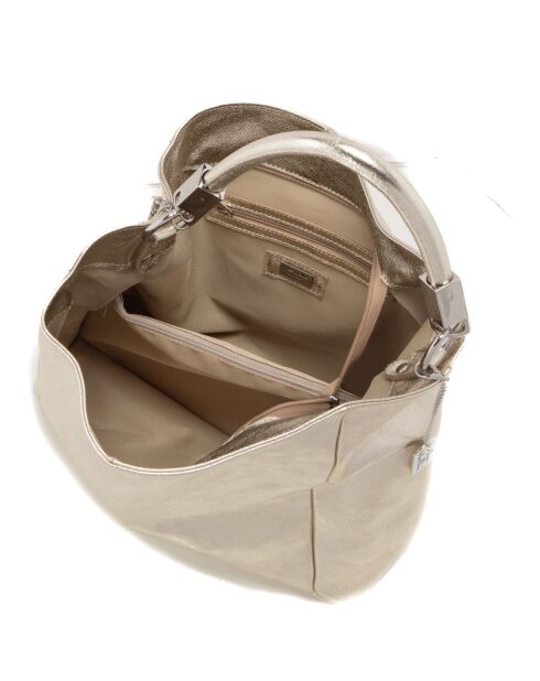 Allessandra platina leren tas - 38x14x36 cm