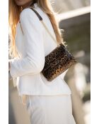 Ondina gouden leren tas - 22x8x19 cm