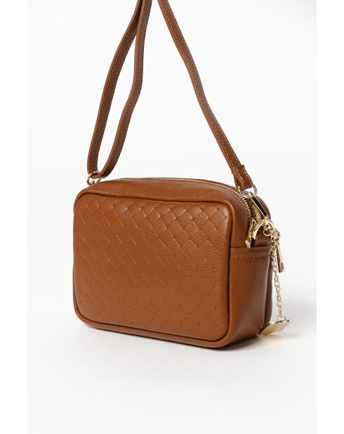 Sac en cuir Colomba cuoio - 22x10x15 cm