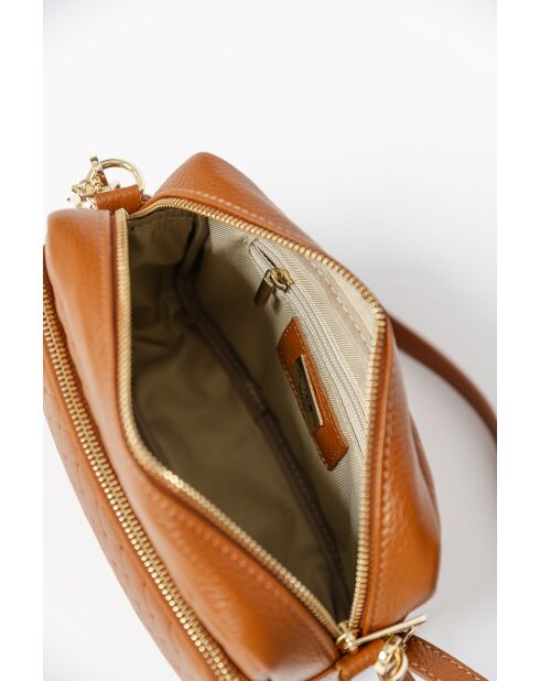 Sac en cuir Colomba cuoio - 22x10x15 cm