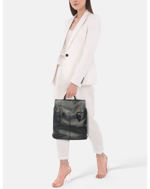 Borsa Montichiari in pelle nera - 31x15x37 cm