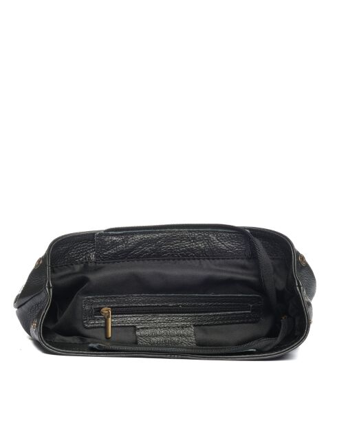 Borsa Montichiari in pelle nera - 31x15x37 cm