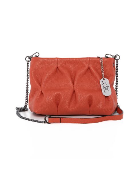 Neiva orange Ledertasche - 20x9,5x14 cm