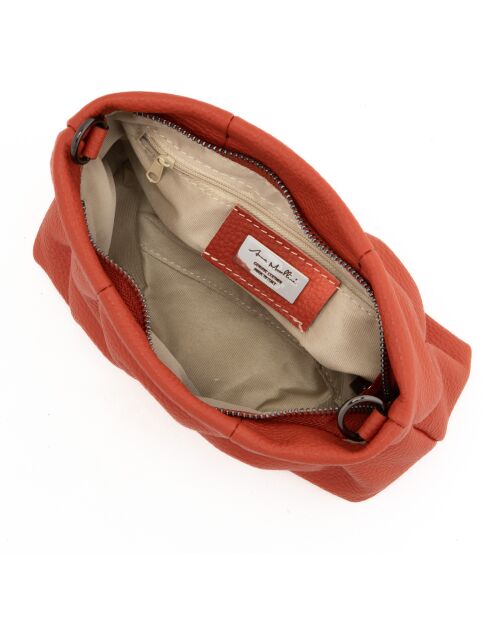 Neiva orange Ledertasche - 20x9,5x14 cm