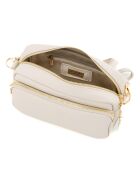 Tabita beige leren tas - 22x10x15 cm