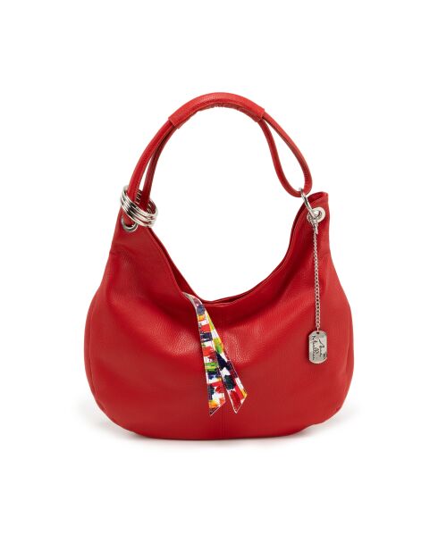 Alba rote Multiledertasche - 38x10x34 cm