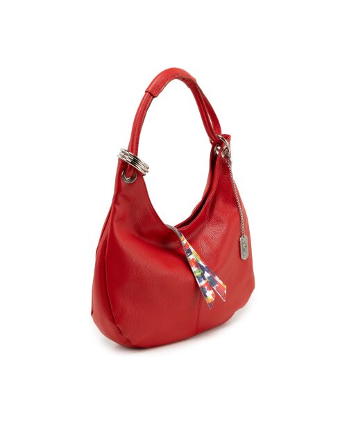 Alba rote Multiledertasche - 38x10x34 cm