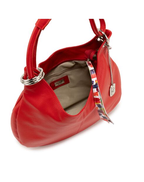 Alba rote Multiledertasche - 38x10x34 cm