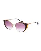 LJ709S Havana Bruin-gouden acetaat Cat Eye-zonnebril
