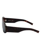 KL6188S dark havana bold rechthoekige zonnebril