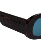 KL6188S dark havana bold rechthoekige zonnebril