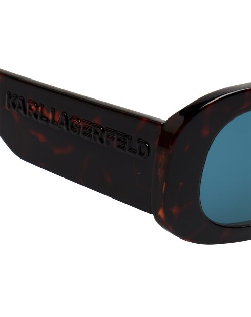 KL6188S dark havana bold rechthoekige zonnebril