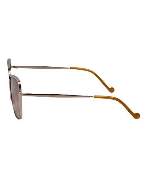 LJ141S goudoranje vierkante metalen zonnebril