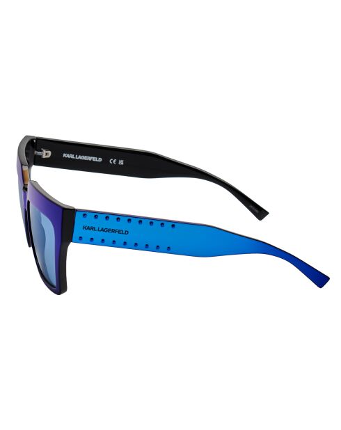 KL6181S N elektrische blaue breite geometrische Sonnenbrille