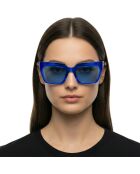 KL6181S N elektrische blaue breite geometrische Sonnenbrille