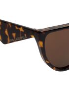 KL6185S Havana zonnebril van acetaat met kattenoog