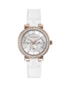 Céleste analoog dameshorloge in wit roestvrij staal