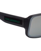 KL6129S moderne rechteckige Sonnenbrille in mattem Dunkelgrau