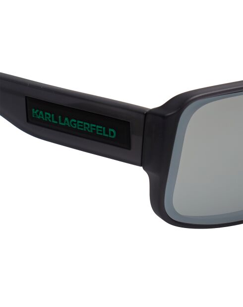 KL6129S moderne rechteckige Sonnenbrille in mattem Dunkelgrau