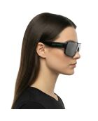 KL6129S moderne rechteckige Sonnenbrille in mattem Dunkelgrau