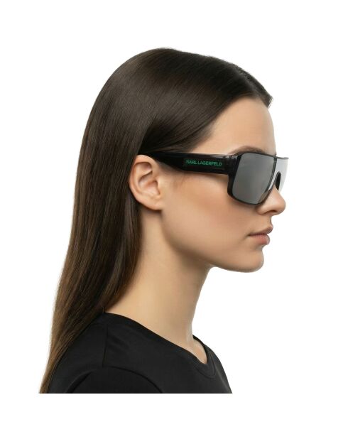 KL6129S moderne rechteckige Sonnenbrille in mattem Dunkelgrau