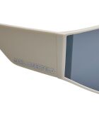 KL6209S zonnebril met masker van wit acetaat