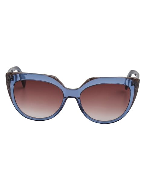 Lunettes de soleil œil de chat en acétate LJ783S cristal bleu foncé