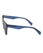 Lunettes de soleil œil de chat en acétate LJ783S cristal bleu foncé