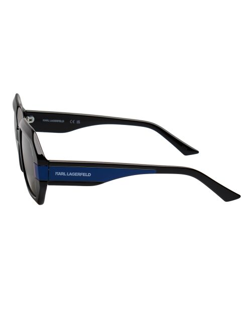 KL6124S Weite rechteckige Sonnenbrille in Schwarz-Blau-Lila