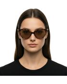 Lunettes de soleil œil de chat en acétate LJ3609S havane