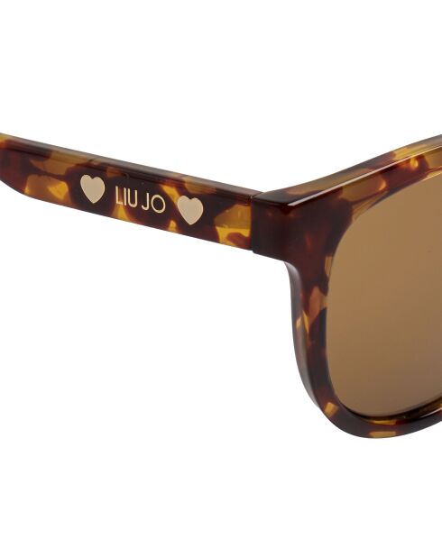 Lunettes de soleil œil de chat en acétate LJ3609S havane
