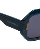 KL6124S orangeblaue große rechteckige Sonnenbrille