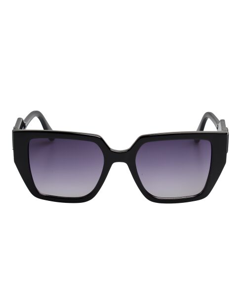 KL6098S schwarze rechteckige Acetat-Sonnenbrille