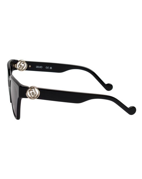 Lunettes de soleil rectangulaires en acétate LJ763SR noires