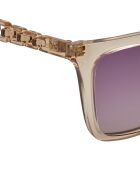 Lunettes de soleil rectangulaires en acétate LJ780S sable cristallin