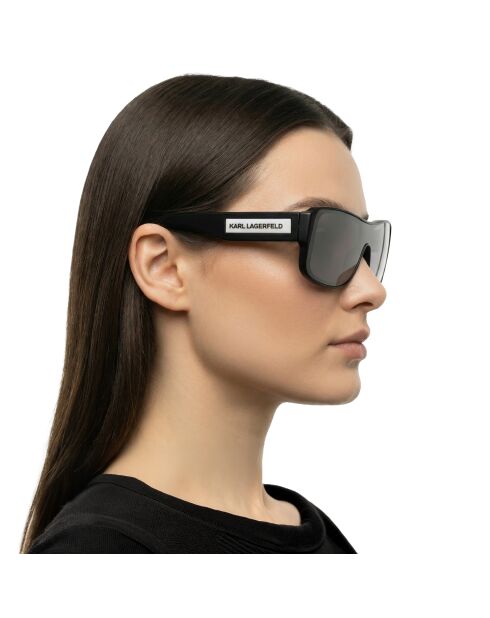 KL6129S moderne rechteckige Sonnenbrille in mattem Schwarz