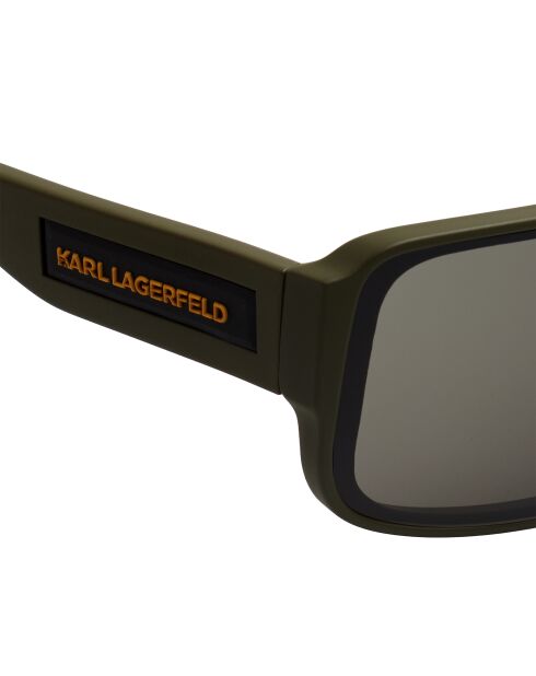 KL6129S Moderne rechteckige Sonnenbrille Khakigrün