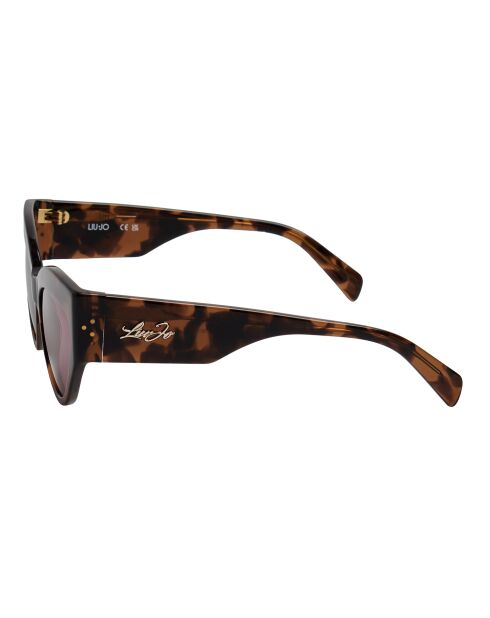 LJ787S Cat-Eye-Sonnenbrille aus dunklem Havanna-Acetat