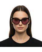 LJ787S Cat-Eye-Sonnenbrille aus dunklem Havanna-Acetat