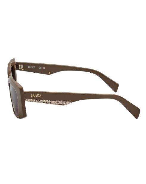Lunettes de soleil rectangulaires en acétate LJ791S sable