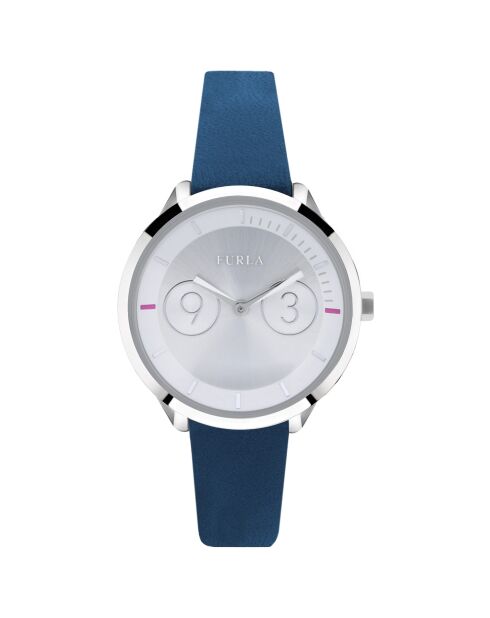 Claire analoog dameshorloge in blauw roestvrij staal