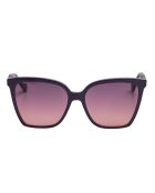 LJ773S lila rechteckige Sonnenbrille