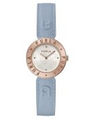 Emma analoog dameshorloge in blauw roestvrij staal