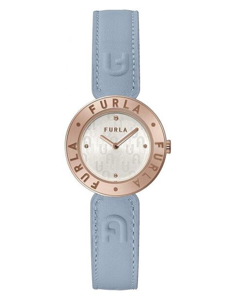 Emma analoog dameshorloge in blauw roestvrij staal