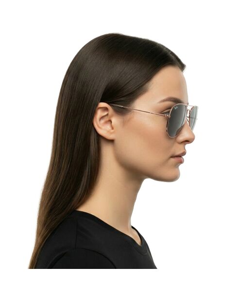 Occhiali da sole Aviator modello grande in metallo RB3025 oro rosa
