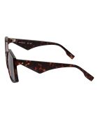 KL6208S moderne vierkante zonnebril dark havana