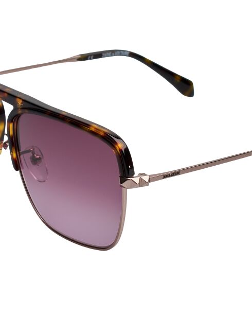 SZV321 Havana Square Sonnenbrille